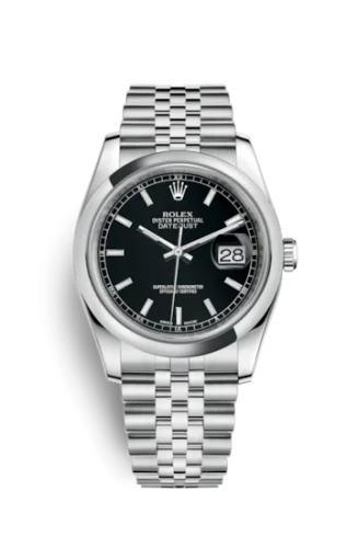 Rolex - 116200-0099 Datejust 36 Stainless Steel Domed / Jubilee / Black