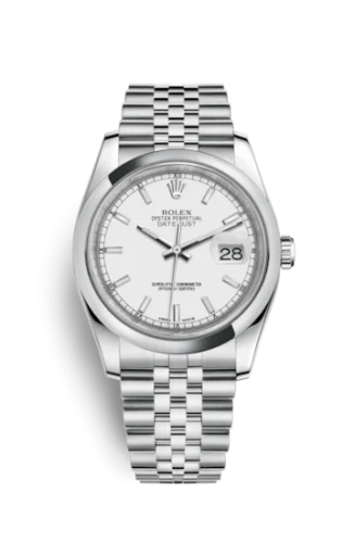 Rolex - 116200-0100 Datejust 36 Stainless Steel Domed / Jubilee / White