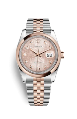 Rolex - 116201-0062 Datejust 36 Rolesor Everose Domed / Oyster / Pink Computer