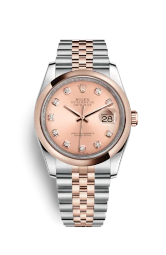 Rolex - 116201-0064 Datejust 36 Rolesor Everose Domed / Jubilee / Pink Diamond