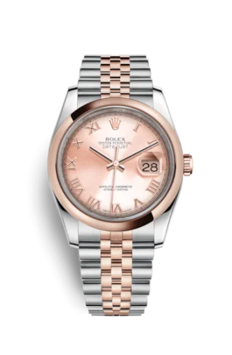 Rolex - 116201-0070 Datejust 36 Rolesor Everose Domed / Jubilee / Pink Roman