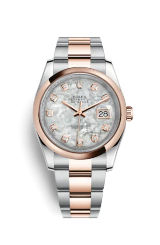 Rolex - 116201-0102 Datejust 36 Rolesor Everose Domed / Oyster / MOP