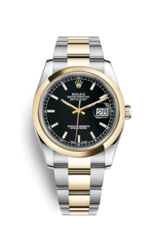Rolex - 116203-0126 Datejust 36 Rolesor Yellow Domed / Oyster / Black