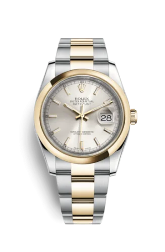 Rolex - 116203-0131 Datejust 36 Rolesor Yellow Domed / Oyster / Silver