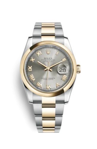 Rolex - 116203-0137 Datejust 36 Rolesor Yellow Domed / Oyster / Steel Roman
