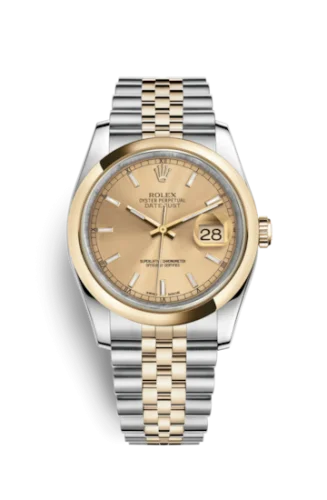 Rolex - 116203-0142 Datejust 36 Rolesor Yellow Domed / Jubilee / Champagne