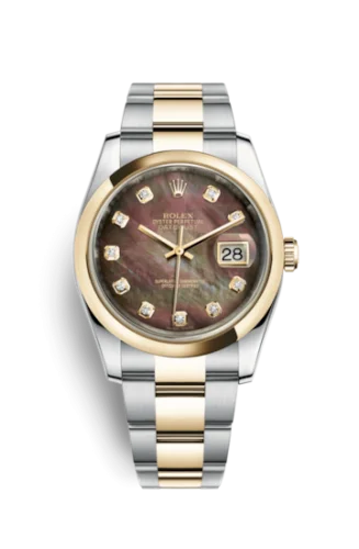 Rolex - 116203-0149 Datejust 36 Rolesor Yellow Domed / Oyster / Brown MOP