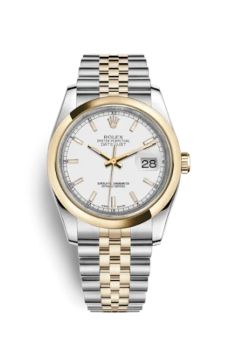 Rolex - 116203-0165 Datejust 36 Rolesor Yellow Domed / Jubilee / White