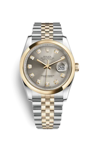 Rolex - 116203-0169 Datejust 36 Rolesor Yellow Domed / Jubilee / Steel Diamonds