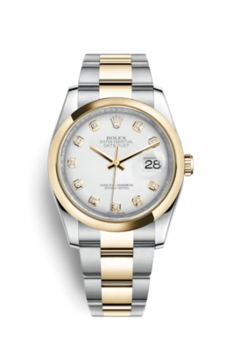 Rolex - 116203-0187 Datejust 36 Rolesor Yellow Domed / Oyster / White Diamond