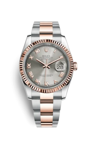 Rolex - 116231-0069 Datejust 36 Rolesor Everose Fluted / Oyster / Steel Roman