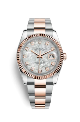 Rolex - 116231-0079 Datejust 36 Rolesor Everose Fluted / Oyster / MOP