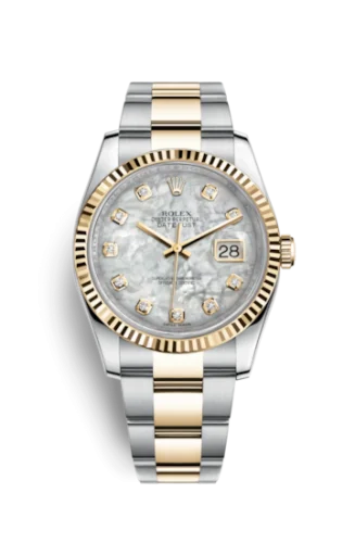 Rolex - 116233-0167 Datejust 36 Rolesor Yellow Fluted / Oyster / MOP