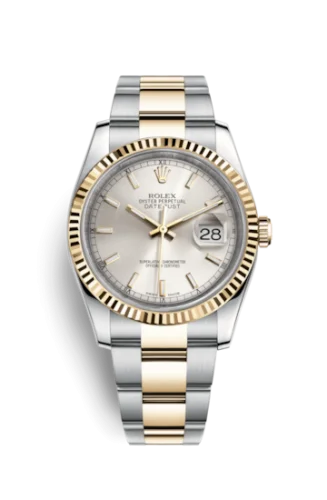 Rolex - 116233-0169 Datejust 36 Rolesor Yellow Fluted / Oyster / Silver