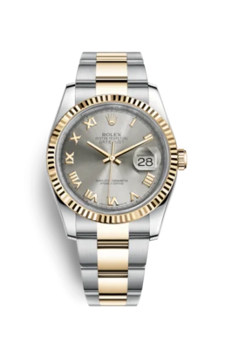 Rolex - 116233-0180 Datejust 36 Rolesor Yellow Fluted / Oyster / Steel Roman