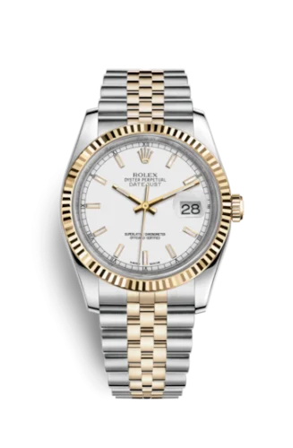 Rolex - 116233-0200 Datejust 36 Rolesor Yellow Fluted / Jubilee / White