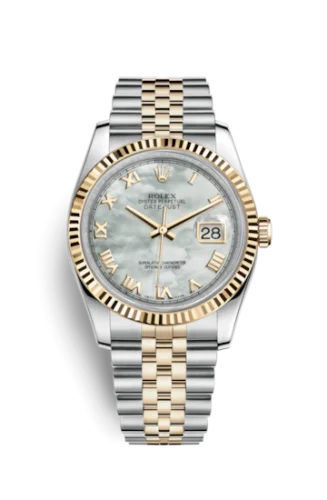 Rolex - 116233-0203 Datejust 36 Rolesor Yellow Fluted / Jubilee / MOP Roman