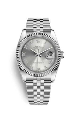 Rolex - 116234-0081 Datejust 36 Stainless Steel Fluted / Jubilee / Rhodium Roman
