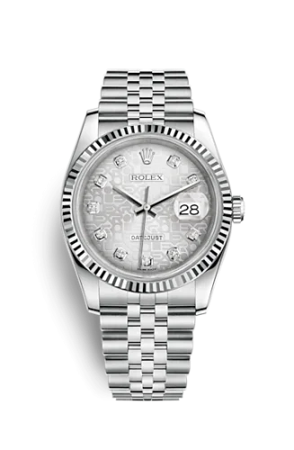 Rolex - 116234-0087 Datejust 36 Stainless Steel Fluted / Jubilee / Silver Computer