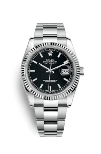 Rolex - 116234-0091 Datejust 36 Stainless Steel Fluted / Oyster / Black