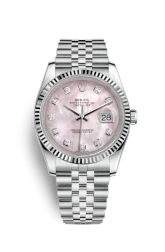 Rolex - 116234-0104 Datejust 36 Stainless Steel Fluted / Jubilee / Pink MOP