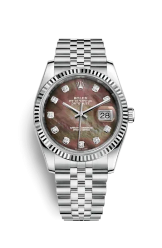 Rolex - 116234-0105 Datejust 36 Stainless Steel Fluted / Jubilee / Brown MOP