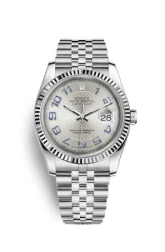 Rolex - 116234-0115 Datejust 36 Stainless Steel Fluted / Jubilee / Silver Arabic