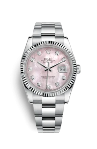 Rolex - 116234-0150 Datejust 36 Stainless Steel Fluted / Oyster / Pink MOP