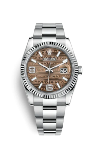 Rolex - 116234-0156 Datejust 36 Stainless Steel Fluted / Oyster / Bronze Wave