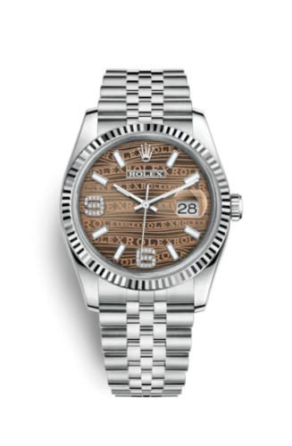 Rolex - 116234-0158 Datejust 36 Stainless Steel Fluted / Jubilee / Bronze Wave