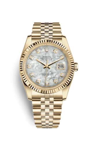 Rolex - 116238-0062 Datejust 36 Yellow Gold Fluted / Jubilee / MOP