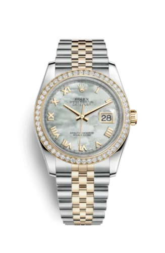 Rolex - 116243-0017 Datejust 36 Rolesor Yellow Diamond / Jubilee / MOP Roman