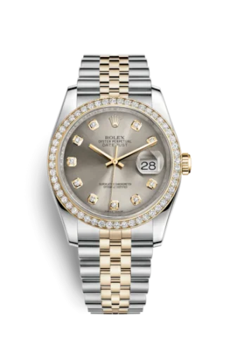 Rolex - 116243-0023 Datejust 36 Rolesor Yellow Diamond / Jubilee / Steel Diamond