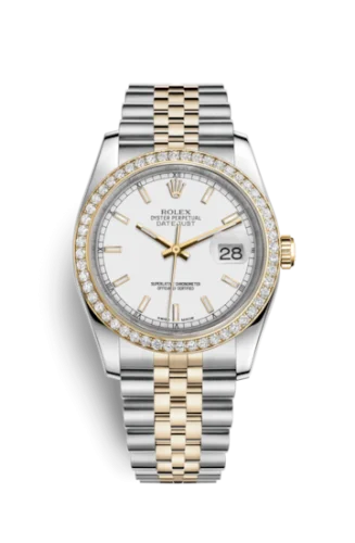 Rolex - 116243-0063 Datejust 36 Rolesor Yellow Diamond / Jubilee / White