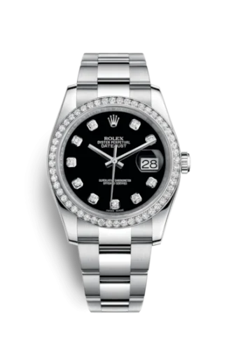 Rolex - 116244-0017 Datejust 36 Stainless Steel Diamond / Oyster / Black Diamond