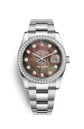 Rolex - 116244-0019 Datejust 36 Stainless Steel Diamond / Oyster / Black MOP