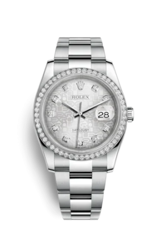 Rolex - 116244-0024 Datejust 36 Stainless Steel Diamond / Oyster / Silver Computer