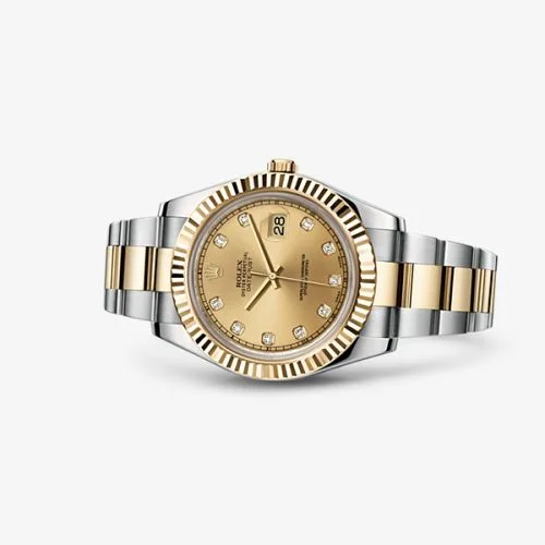 Champagne · Yellow Gold, Stainless Steel