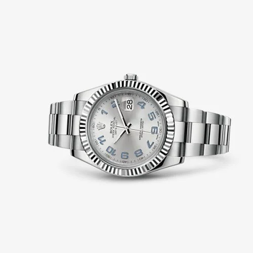 Rolex - 116334-0001 Datejust II Fluted Rhodium