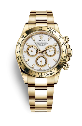 Rolex - 116508-0001 Cosmograph Daytona Yellow Gold / White