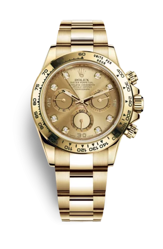 Rolex - 116508-0006 Cosmograph Daytona Yellow Gold / Champagne Diamond