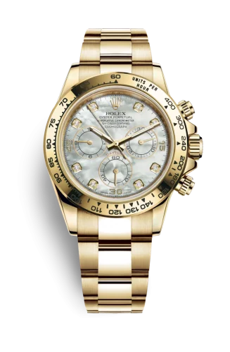 Rolex - 116508-0007 Cosmograph Daytona Yellow Gold / MOP Diamond