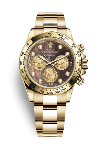 Rolex - 116508-0011 Cosmograph Daytona Yellow Gold / Black MOP Diamond