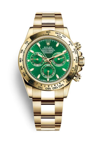 Rolex - 116508-0013 Cosmograph Daytona Yellow Gold / Green