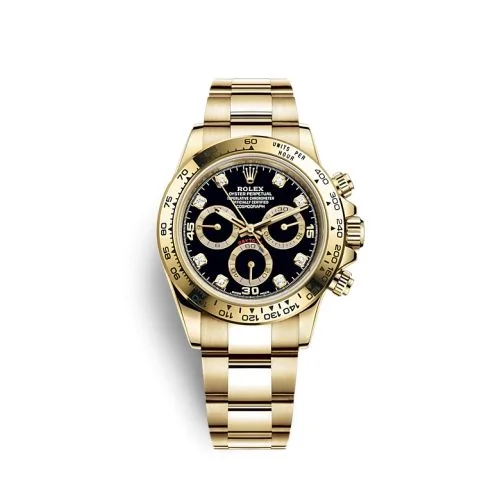 Rolex - 116508-0016 Cosmograph Daytona Yellow Gold / Black - Diamond