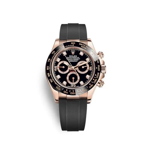 Rolex - 116515LN-0057 Cosmograph Daytona Everose / Cerachrom / Black - Diamond / Oysterflex