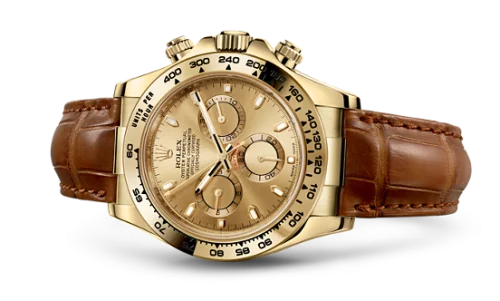 Rolex - 116518-0131 Cosmograph Daytona Yellow Gold / Champagne / Strap
