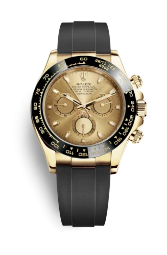 Rolex - 116518LN-0034 Cosmograph Daytona Yellow Gold / Cerachrom / Champagne / Oysterflex