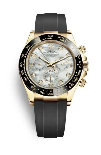 Rolex - 116518LN-0045 Cosmograph Daytona Yellow Gold / Cerachrom / MOP-Diamond / Oysterflex