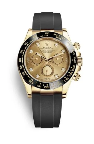 Rolex - 116518LN-0044 Cosmograph Daytona Yellow Gold / Cerachrom / Champagne Diamond / Oysterflex